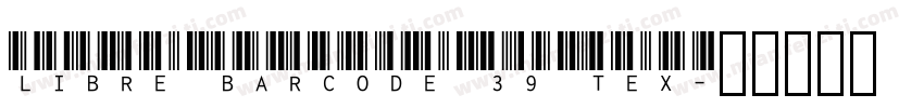 Libre Barcode 39 Tex字体转换